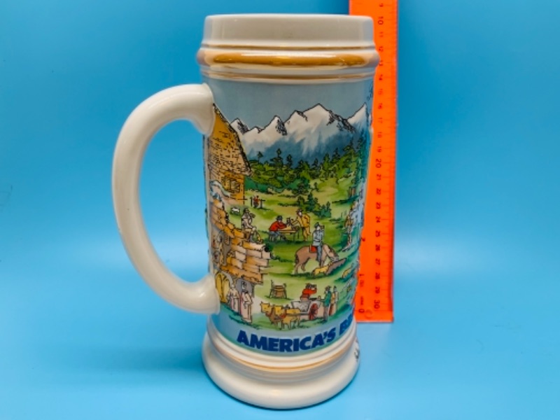 Photo 3 of Large 8 inch heileman’s old style lager beer stein 