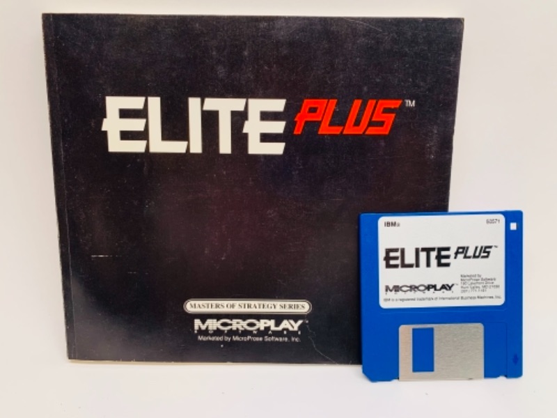 Photo 1 of Vintage elite plus microplay pc game floppy disc with manual 