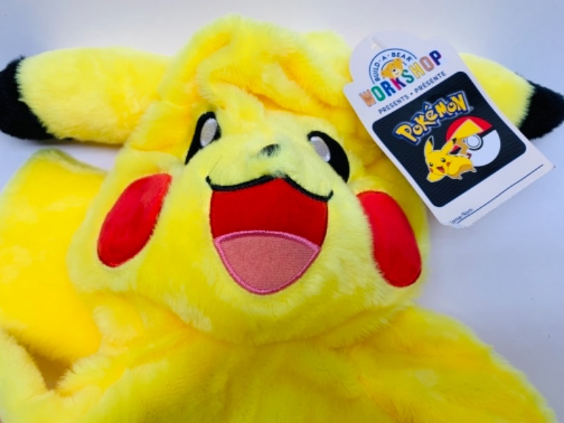Photo 1 of Pokémon build a bear pikachu plush- unstuffed with tag 