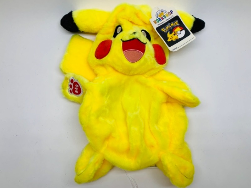 Photo 1 of Pokémon build a bear pikachu plush- unstuffed with tag 