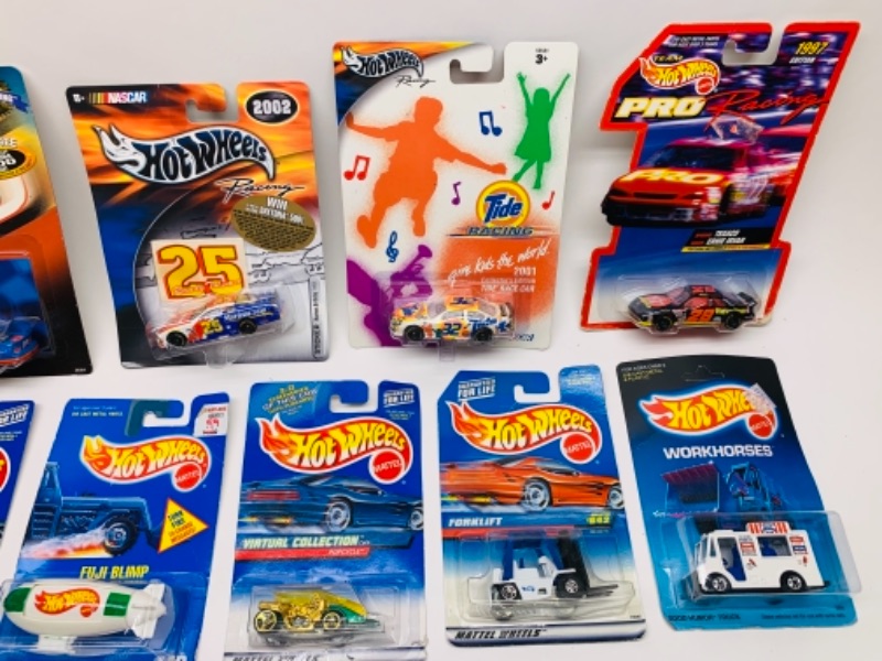 Photo 2 of 9 hot wheels die cast cars in original packages 