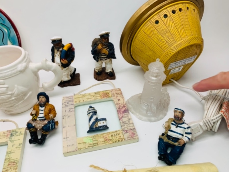 Photo 6 of 766043…19 pc nautical collectibles- one light missing