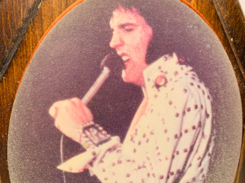 Photo 2 of Elvis Presley beaded glass plaque 