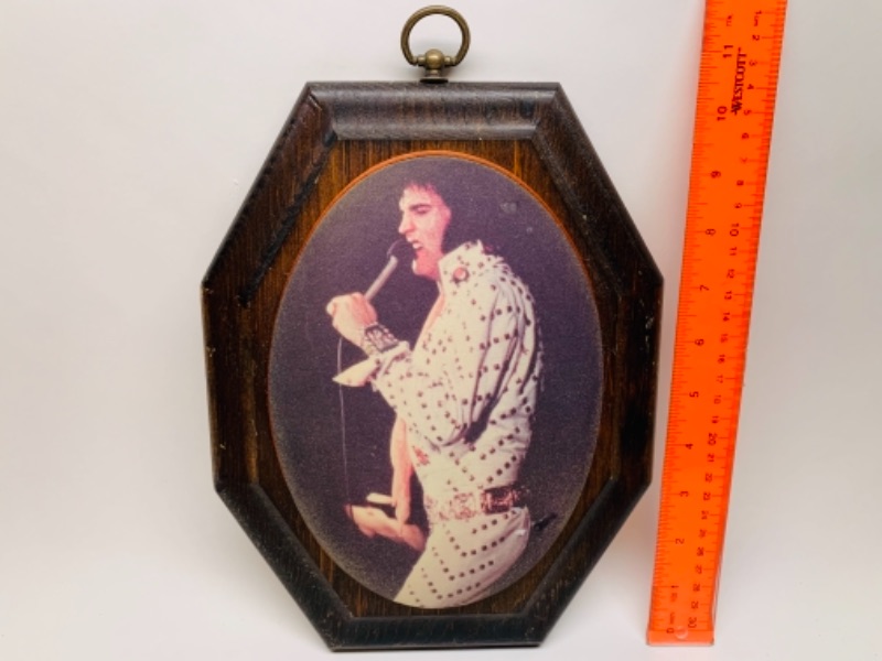 Photo 1 of Elvis Presley beaded glass plaque 