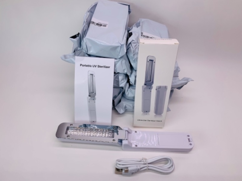 Photo 3 of 10 new portable ultraviolet sanitizer wands in boxes uses usb and battery support 