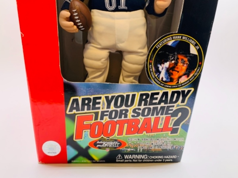 Photo 4 of 16 inch nfl animated player limited edition sings and moves to hank Williams jr. Music in original box 