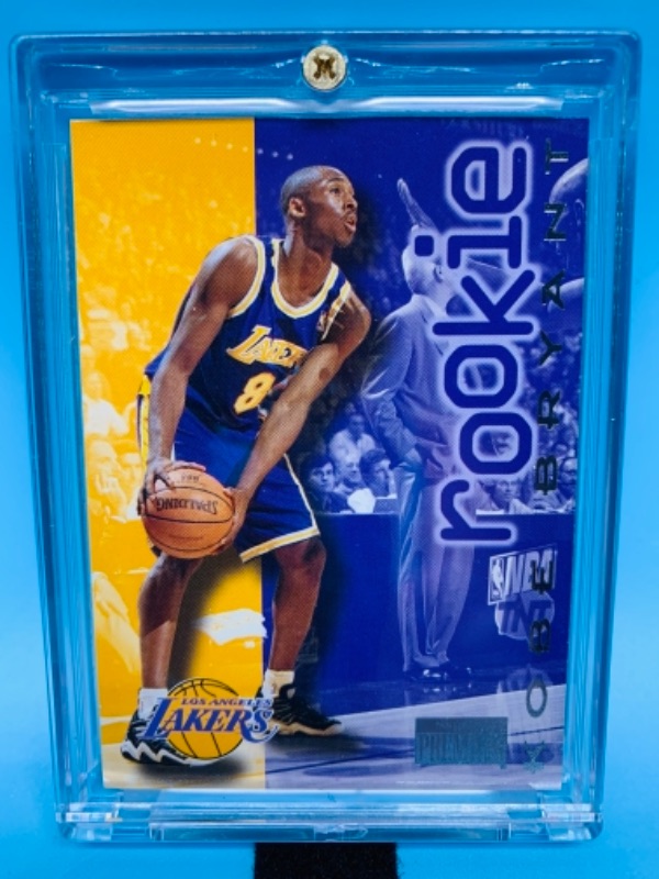 Photo 1 of 1997 skybox Kobe Bryant rookie card 203 in hard plastic case 