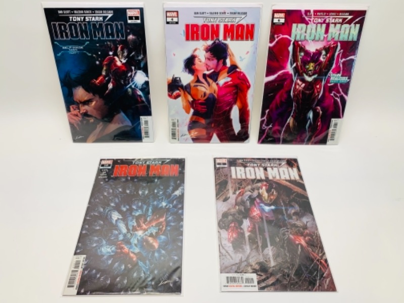 Photo 1 of 766159…5 Ironman comics in plastic sleeves 