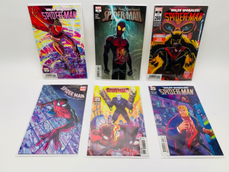 Photo 1 of 766160…6 Spider-Man comics in plastic sleeves 