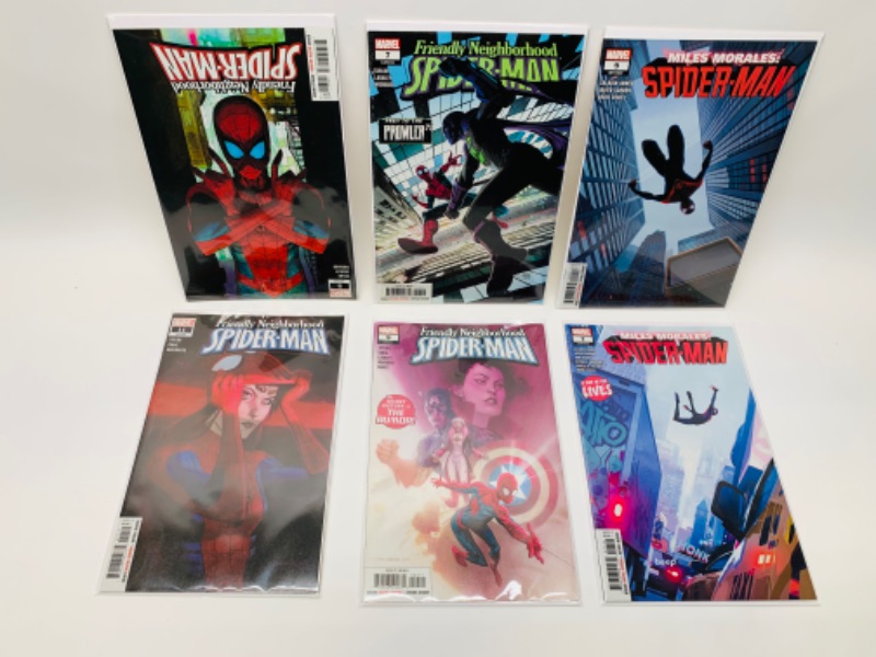 Photo 1 of 766161…6 Spider-Man comics in plastic sleeves 