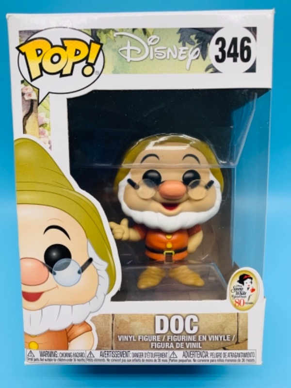 Photo 1 of Funko pop Disney doc vinyl figure in original box