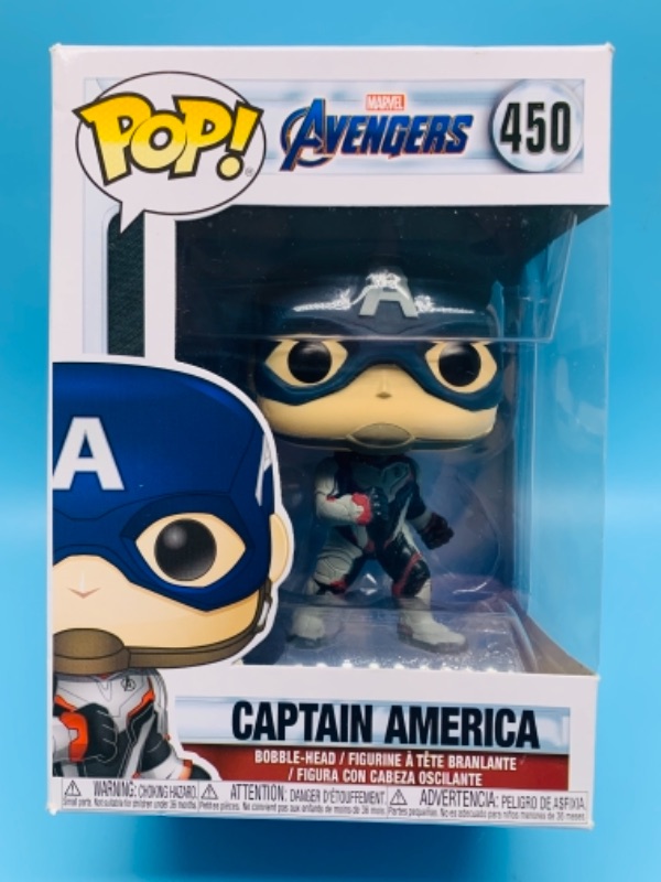 Photo 1 of Funko pop Avengers captain America bobble head figure in original box