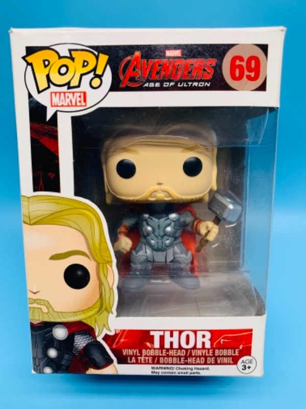 Photo 1 of 766185…Funko pop Avengers Thor vinyl bobble head in original box