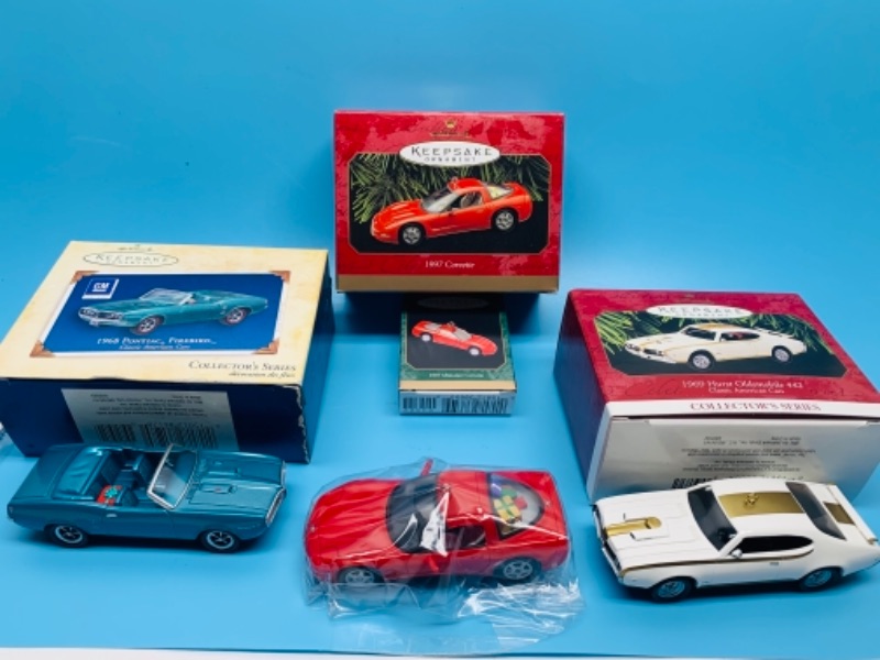 Photo 1 of 4 Hallmark keepsake hot rod ornaments in original boxes