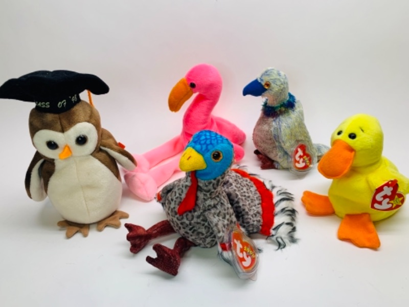 Photo 1 of 5 beanie babies- birds