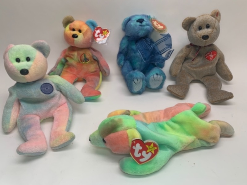 Photo 1 of 5 beanie babies- bears 