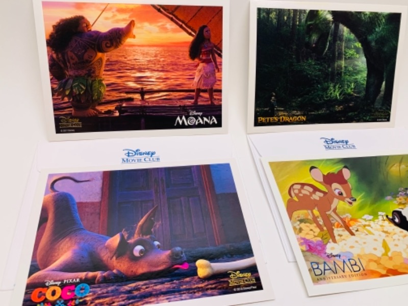 Photo 4 of 4 Disney lithograph collection movie club 5 x 7 with envelopes 