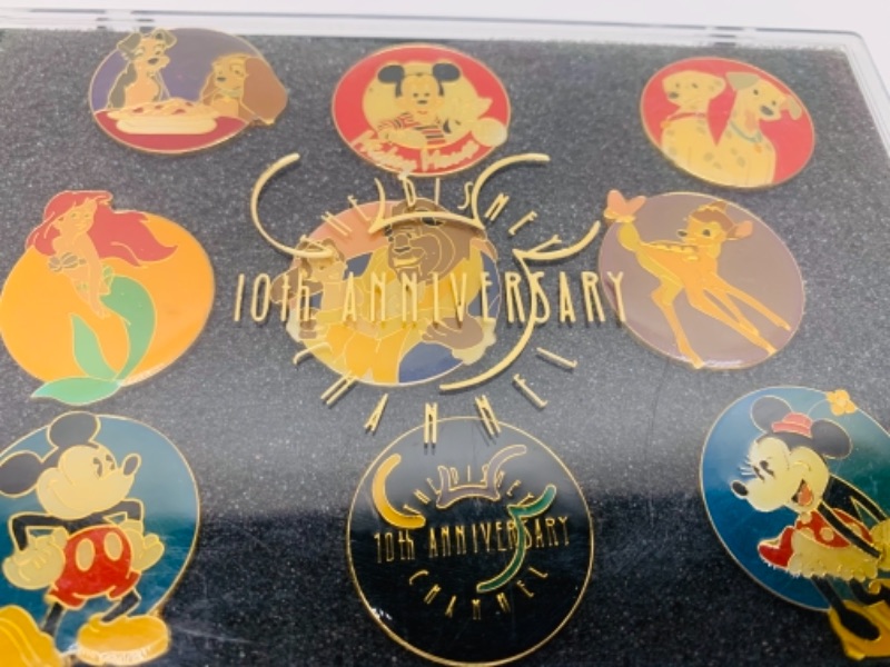 Photo 2 of Walt Disney channel 10th anniversary pin collection 