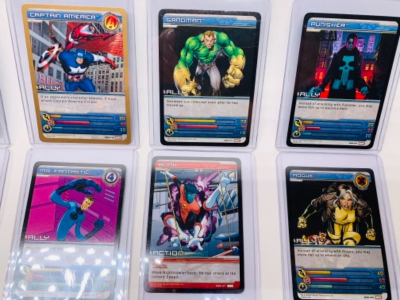 Photo 5 of 18 Upper deck 2008 Marvel ultimate battles trading cards in hard plastic sleeves