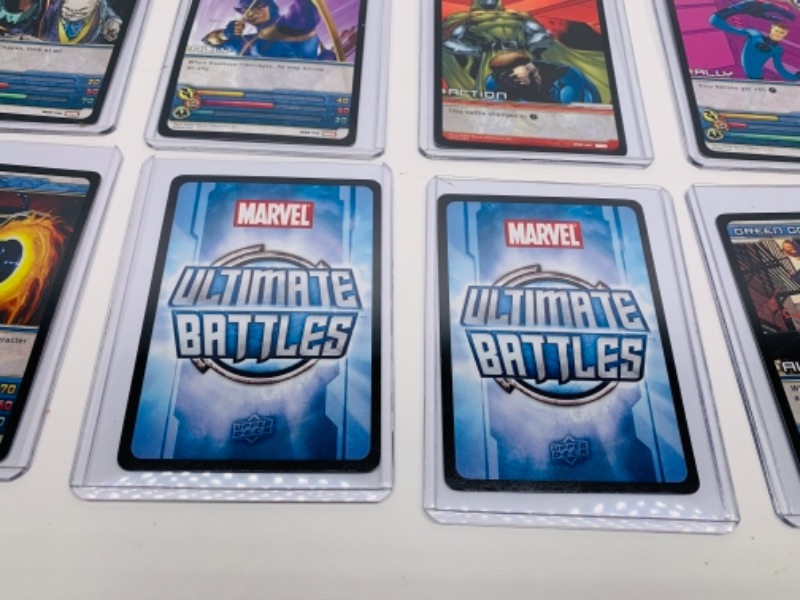 Photo 3 of 18 Upper deck 2008 Marvel ultimate battles trading cards in hard plastic sleeves