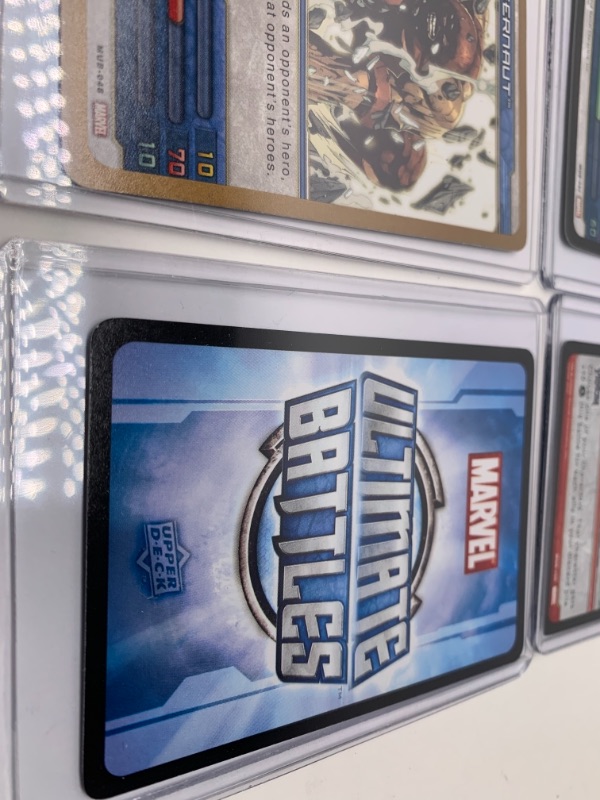 Photo 6 of 28 upper deck  2008 Marvel ultimate battles trading cards in  hard plastic sleeves