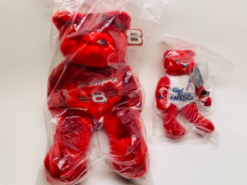 Photo 3 of Dale Earnhardt jr. Plushies in sealed plastic 14 and 7 inches 