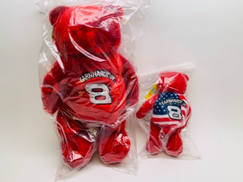 Photo 2 of Dale Earnhardt jr. Plushies in sealed plastic 14 and 7 inches 