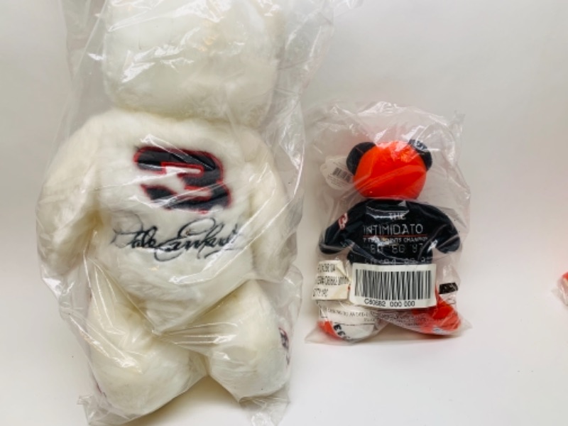 Photo 2 of Dale Earnhardt plushies in sealed plastic 14 and 7 inches 