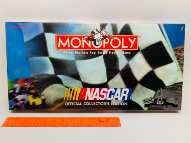 Photo 1 of Sealed Monopoly NASCAR official collectors edition including eight pewter collectible tokens