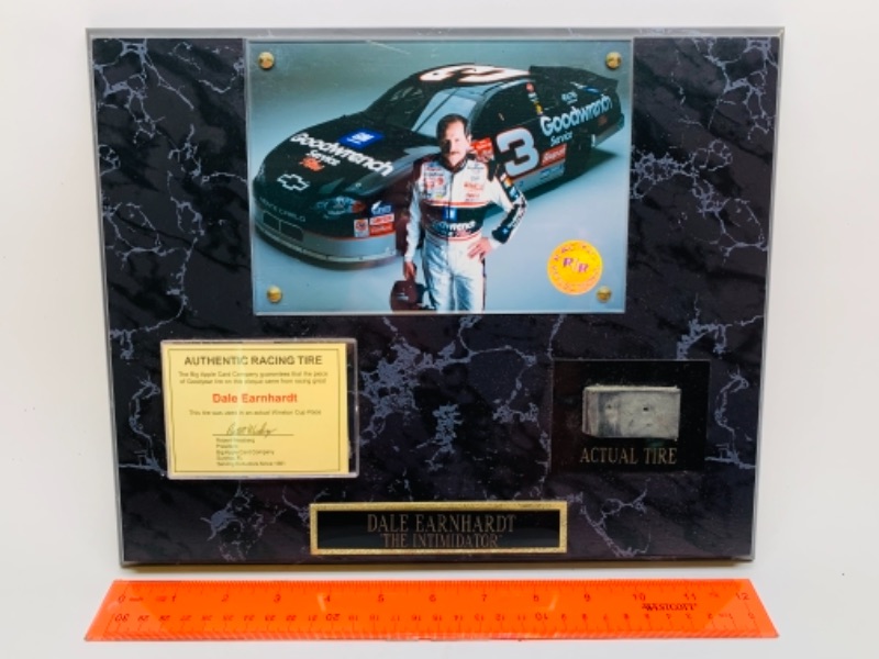 Photo 1 of Authentic dale Earnhardt racing tire plaque. Tire used in actual Winston cup race 