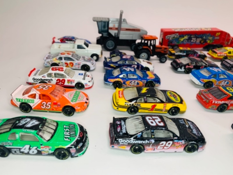 Photo 4 of 30 small die cast nascar stock cars