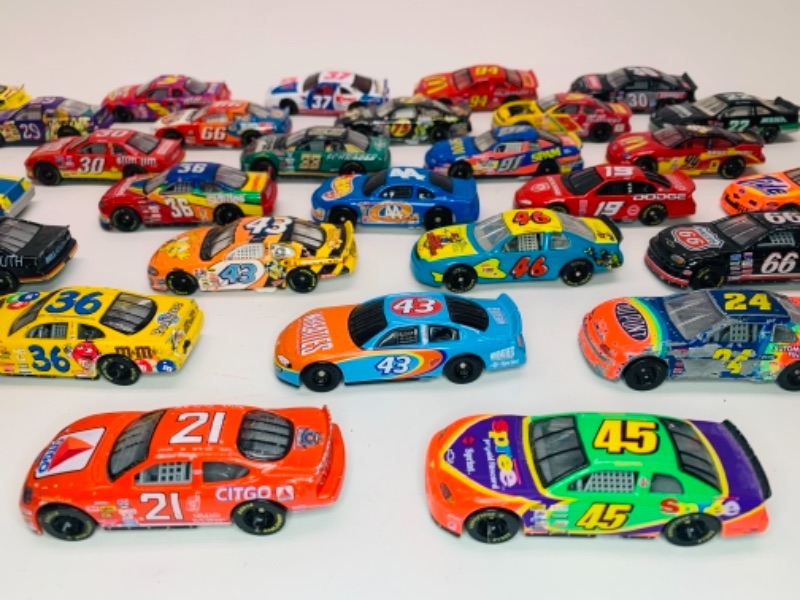 Photo 3 of 38 nascar small die cast stock cars 