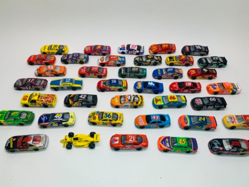 Photo 1 of 38 nascar small die cast stock cars 