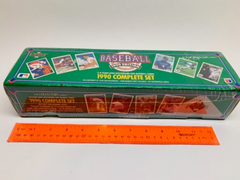 Photo 1 of Sealed upper deck 1990 baseball complete set of 3-d team logo holograms and cards