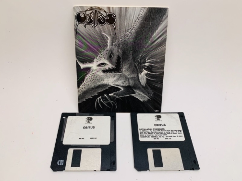 Photo 1 of Vintage obitus pc game floppy discs 