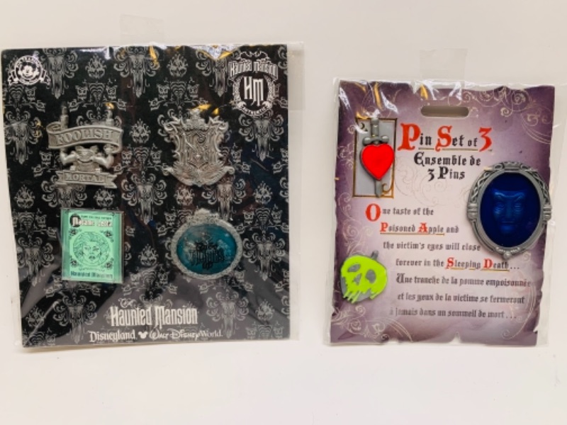 Photo 1 of Disney haunted mansion and ensemble pin  sets in packages