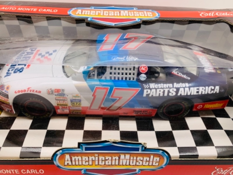 Photo 2 of Ertl American muscle 1/18 scale Monte Carlo die cast stock car in original box -10 inch 