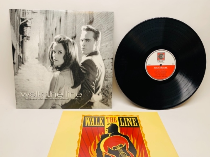 Photo 1 of 2005 walk the line soundtrack vinyl 33 rpm record in plastic sleeve cover and record in great condition for age 