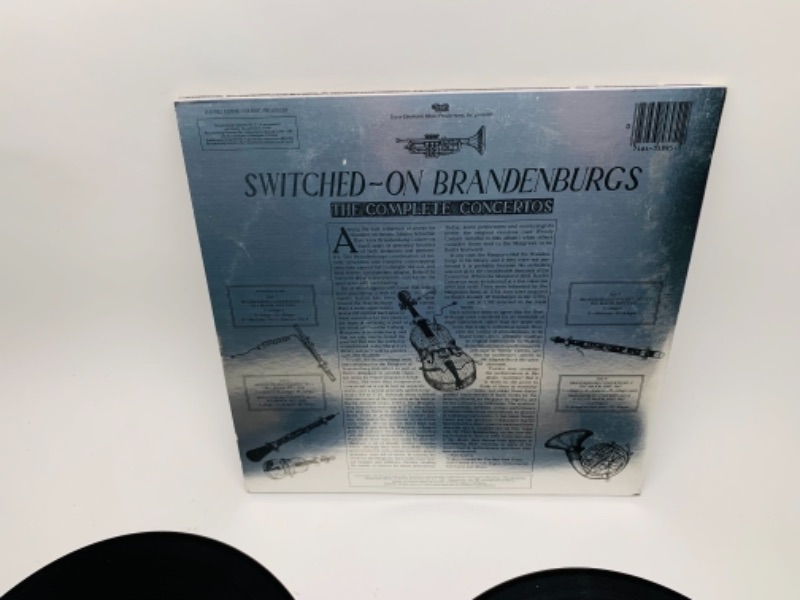 Photo 3 of 766319…Switched on brandenburgs The complete concert vinyl 33 RPM set  in plastic sleeve cover and records in great condition for age 