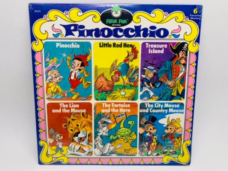 Photo 1 of Vintage sealed Pinocchio vinyl 33 RPM record