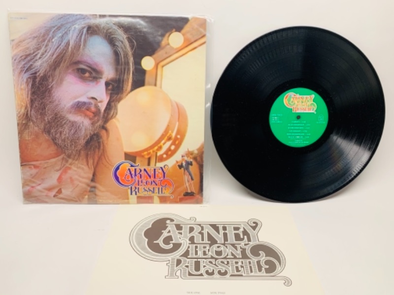 Photo 1 of 766344…1972 carney Leon russeil vinyl 33 rpm record in plastic sleeve cover and record in great condition for age 