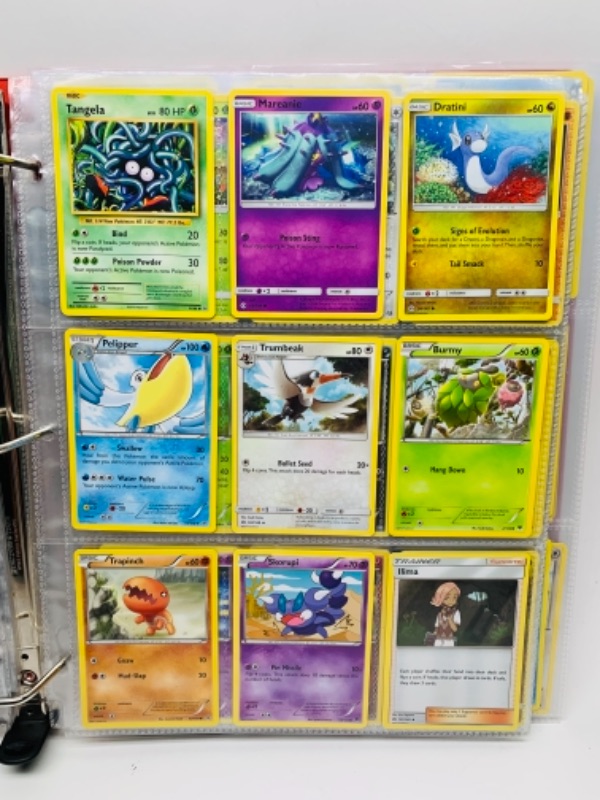 Photo 1 of 243 Pokémon trading cards in binder 2012-2017