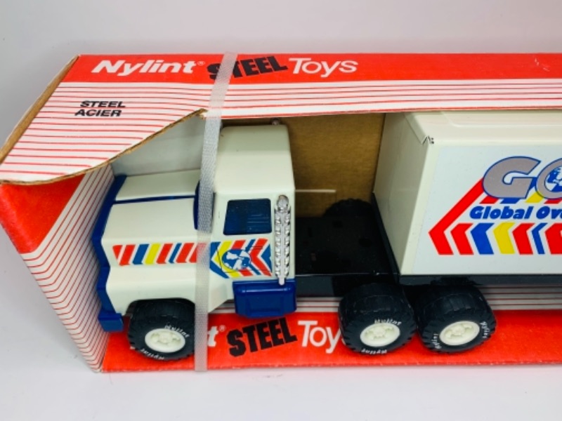 Photo 2 of 15 inch nylint steel toy tractor trailer in box