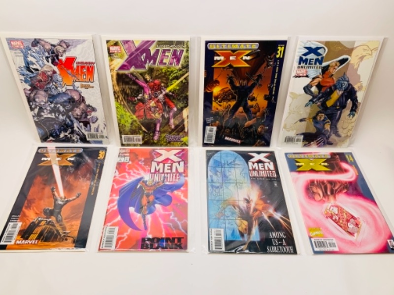 Photo 1 of 362… 8 x-Men comics in plastic sleeves