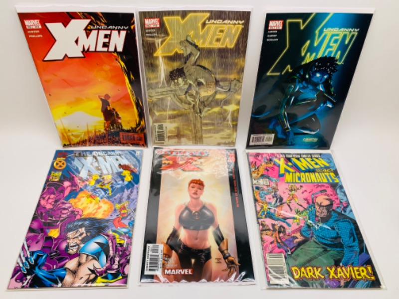 Photo 1 of 363… 6 x-Men comics in plastic sleeves