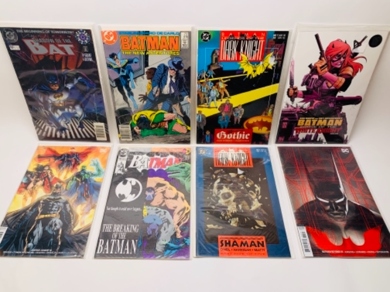 Photo 1 of 370… eight Batman comics in plastic sleeves