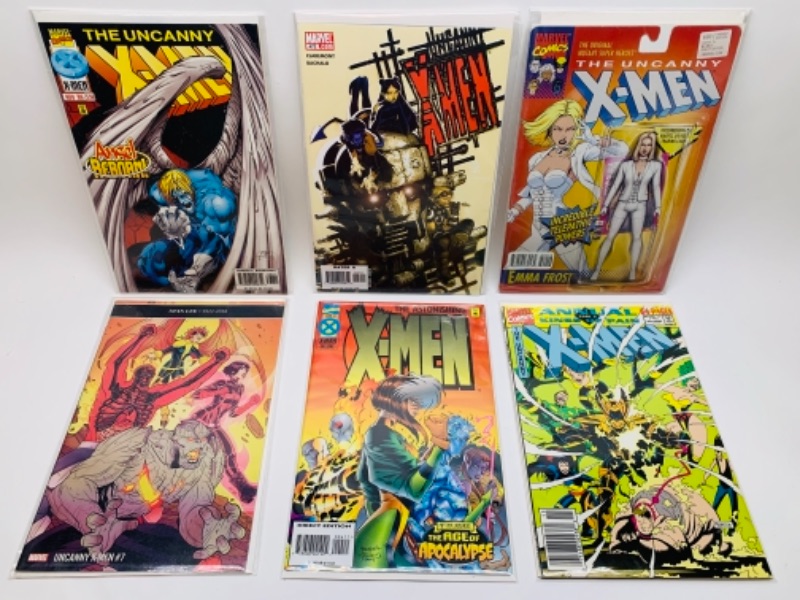 Photo 1 of 371… 6 x-Men comics in plastic sleeves