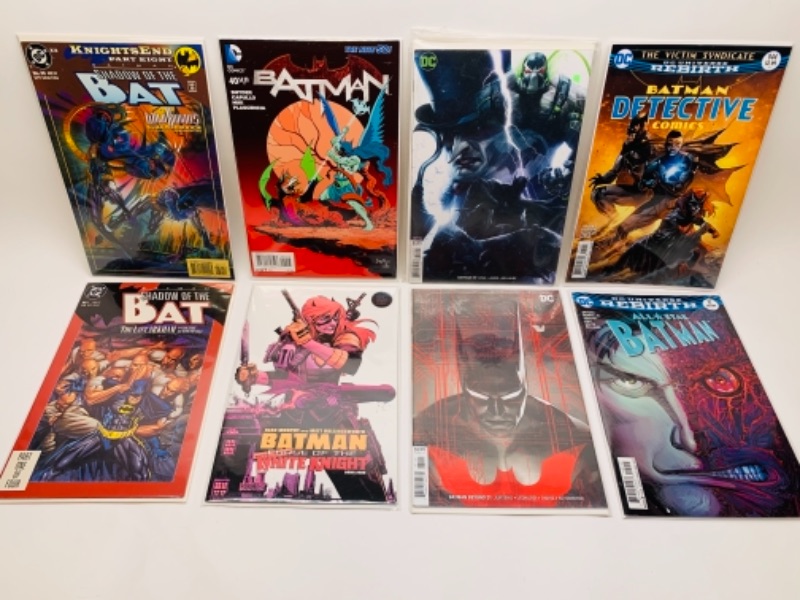 Photo 1 of 378… eight Batman comics in plastic sleeves