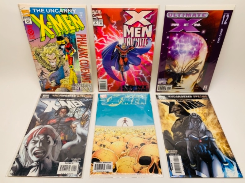 Photo 1 of 379… six X-Men comics in plastic sleeves