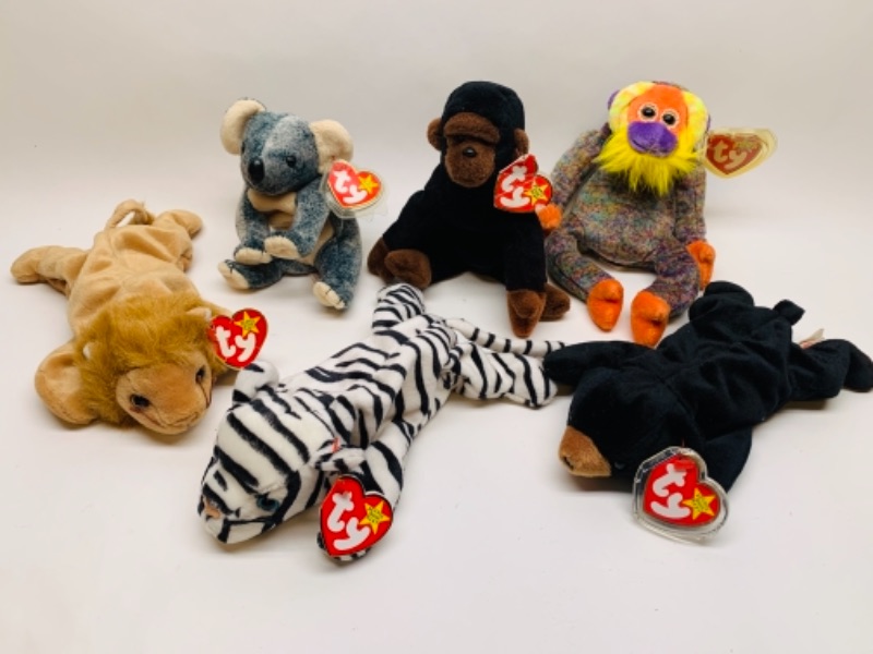 Photo 1 of 766392… ty beanie babies zoo animals 